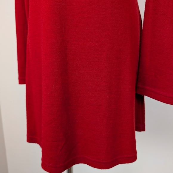 Plaid Mini Dress Long Sleeve Short Long Sleeve Holiday Plaid Empire Waist Fit - Picture 8 of 11